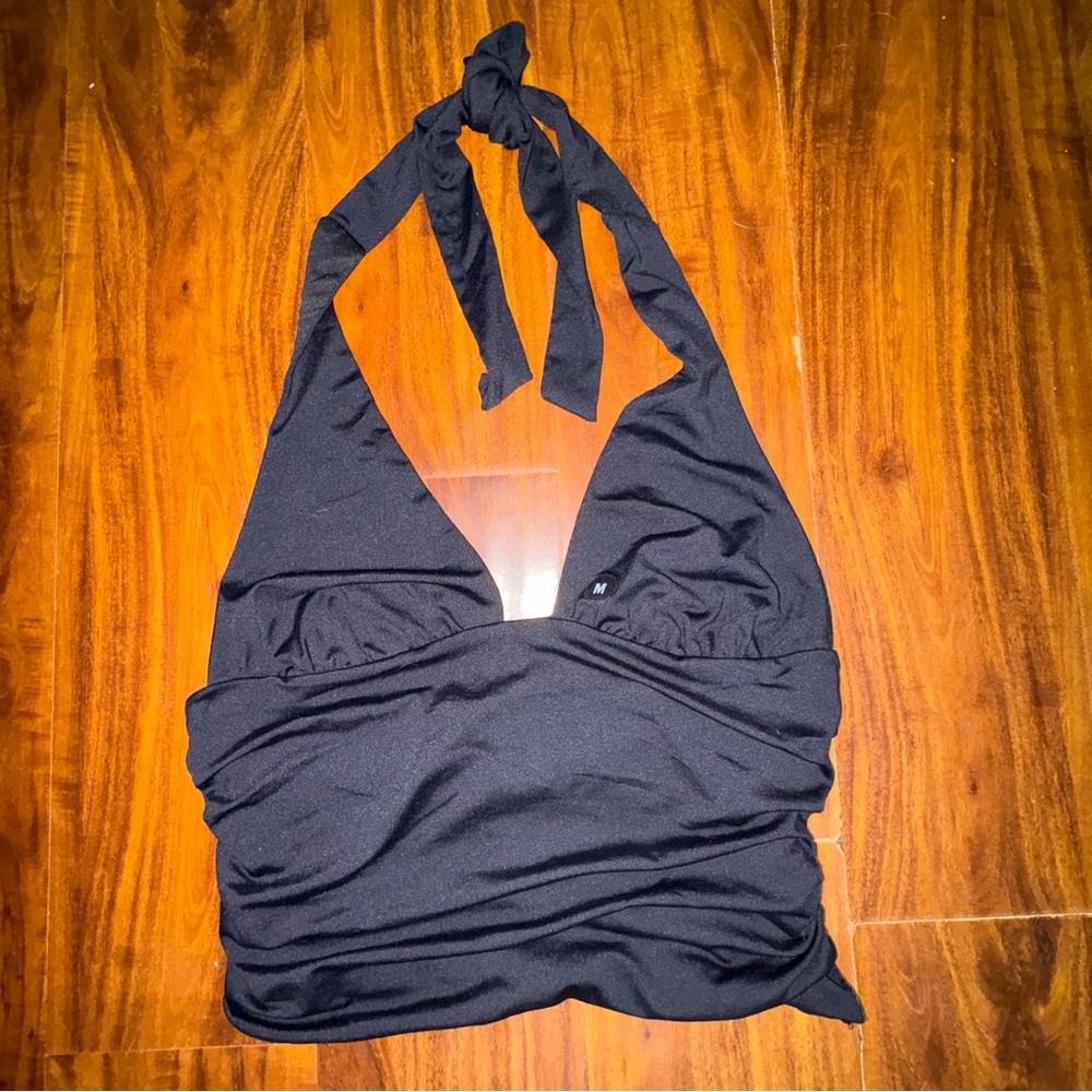 PacSun Black Halter Crop Top